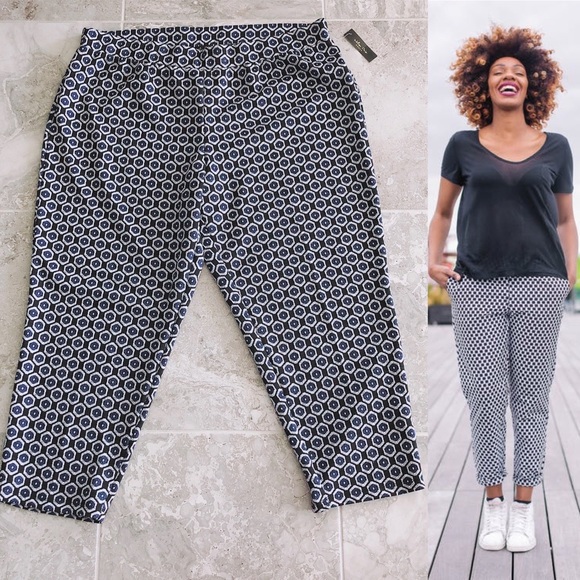 Melissa Paige Pull-On Stretch Pants Cropped Plus Size 3X NWT - Picture 2 of 9